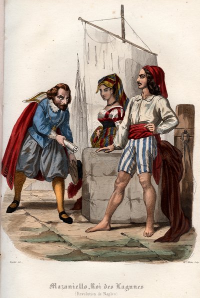 A spanyol Habsburg uralom elleni lázadás Nápolyban 1647-ben alkotó: French School