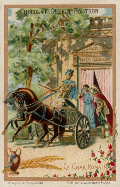római szekér (chromolitho) alkotó: French School