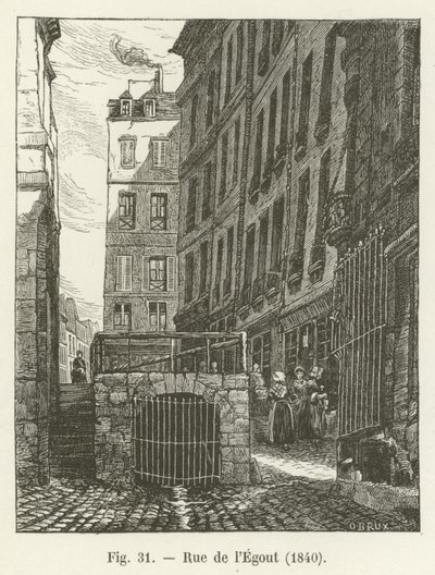Csatorna utca, 1840 alkotó: French School
