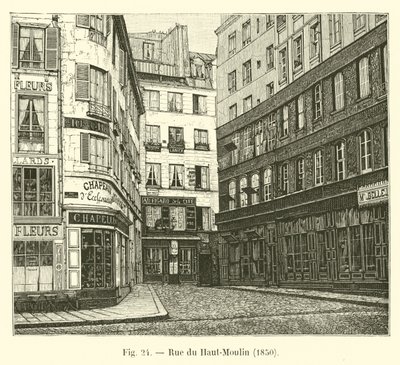 Upper Moulin Street, 1850 alkotó: French School
