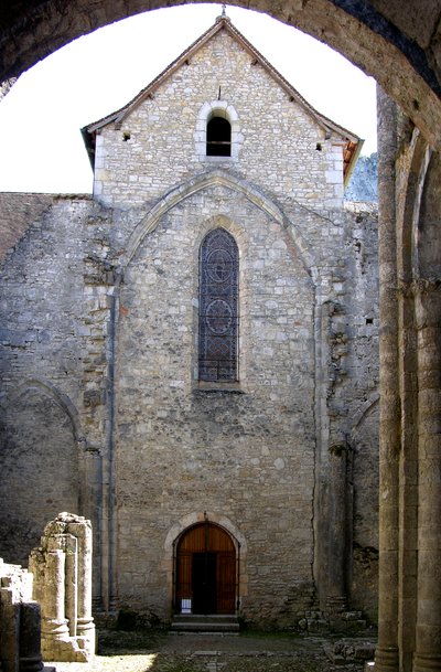 A bencés apátság romjai alkotó: French School