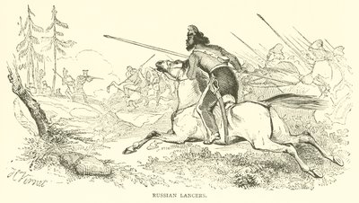 Orosz Lancers (metszet) alkotó: French School