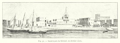 Szenegáli Saint-Louis, a múlt században (metszet) alkotó: French School