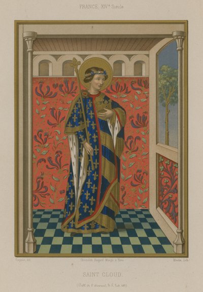 Szent Clodoald, Chlodomer orléans-i király fia alkotó: French School