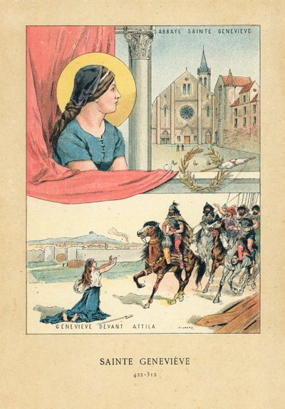 Szent Genevieve alkotó: French School