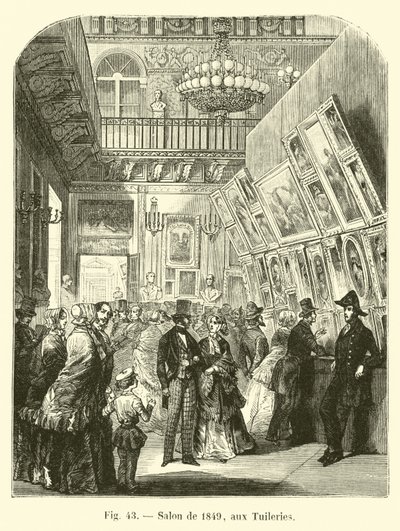1849-es szalon a Tuileriákban alkotó: French School