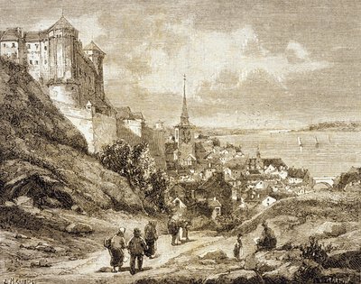 Saumur, Franciaország (metszet) alkotó: French School