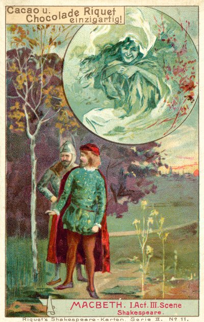 Jelenet Shakespeare Macbeth című drámájából (chromolitho) alkotó: French School