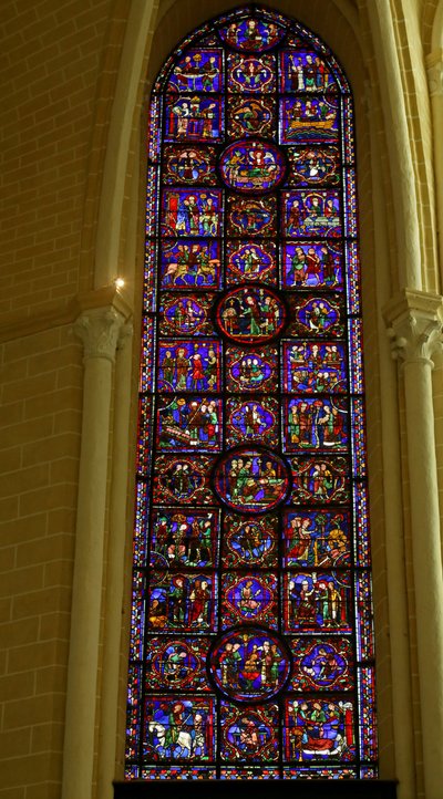 Jelenet Szent Márton életéből, Chartres-i katedrális alkotó: French School