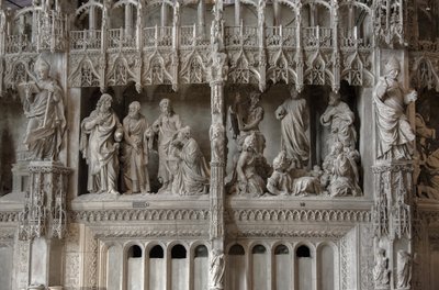 A Chartres székesegyház kórusának jelenete: színeváltozás, Jézus és a Kánané alkotó: French School