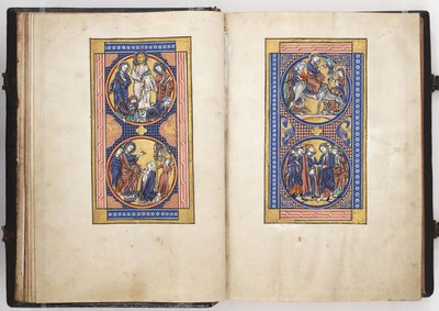Jelenetek Krisztus életéből, illusztráció a Lewis Zsoltárból, 1225-50 körül alkotó: French School