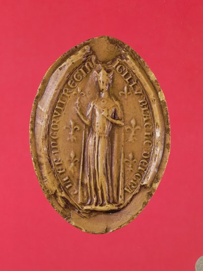 Kasztília Blanche pecsétje (1188-1252) (viasz) alkotó: French School
