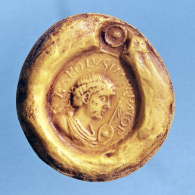 III. Károly (839-888) kövér, francia király és római római császár pecsétje, 9. század alkotó: French School