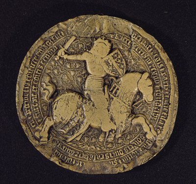 Anjou I. Lajos (1339-84) szicíliai király pecsétje, 1383 alkotó: French School