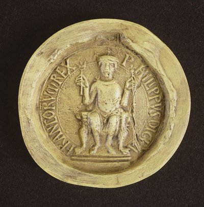 I. Fülöp (1052-1108) pecsétje 1082 (viasz) alkotó: French School