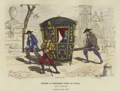 Szedán szék városi használatra, XIV. Lajos francia uralkodása, 17. század alkotó: French School