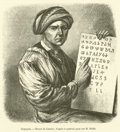 Sequoyah (metszet) alkotó: French School
