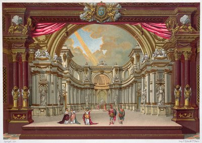 A versailles-i színház díszlete alkotó: French School