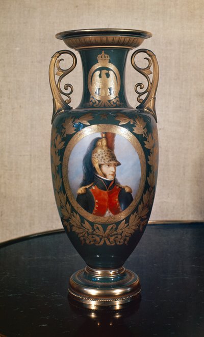 Louis Bonaparte-ot (1778-1846) ábrázoló Sevres váza (porcelán) alkotó: French School