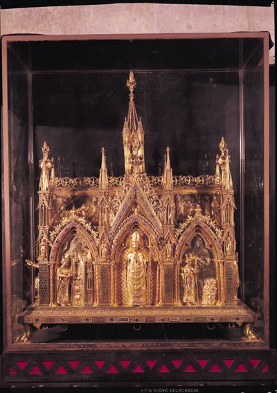 Szent Taurinusz kegyhely, 1240-55 (arany, réz és zománc) alkotó: French School