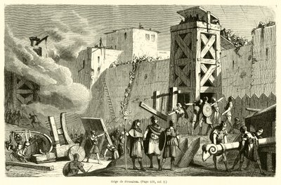 Siege de Jerusalem (metszet) alkotó: French School