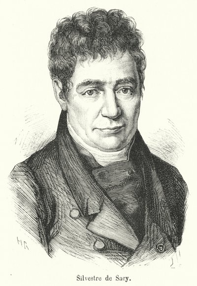 Silvestre de Sacy (metszet) alkotó: French School