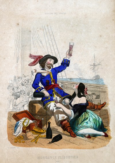 Sir Henry Morgan (1635-1688) (Morgan, a flibustier): Walesben született P. Christian „Az óceán és a földközi-tenger kalózainak és magánembereinek története” c. alkotó: French School