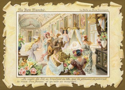 Csipkerózsika, baba kiságyban alkotó: French School