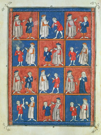 Sloane 1977 fol.51v Tizenkét betegség, Rogier de Salerne „Chirurgia” című művéből alkotó: French School