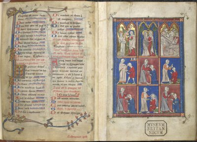 Sloane 1977, f.2 The Chirurgia: Bibliai és orvosi jelenetek alkotó: French School