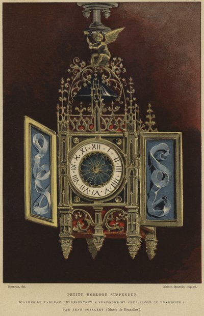 Kis függő óra alkotó: French School