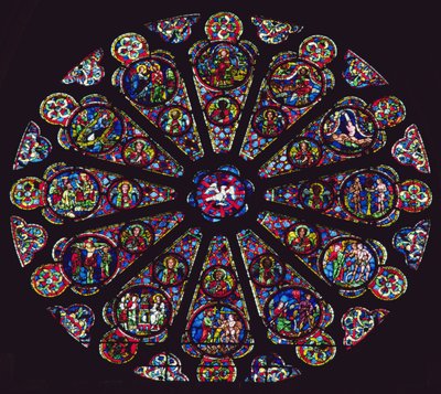 Déli rózsaablak, 1235-40 alkotó: French School
