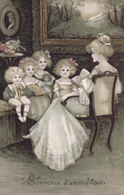 A barátság emlékérem (színes litográfia) alkotó: French School