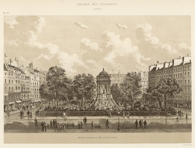 Az Innocents tér, 1878 alkotó: French School