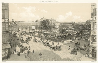 Square du Temple, 1881 alkotó: French School