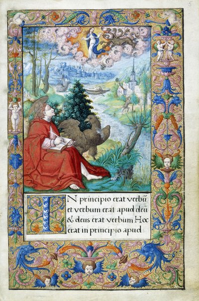 Patmoszi Szent János, I. Ferencnek készült Órakönyvből, 1532-1540 alkotó: French School