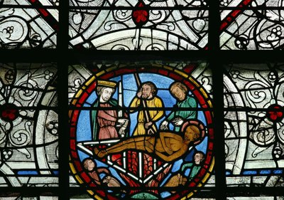 St. Laurentius auf dem Grill von French School