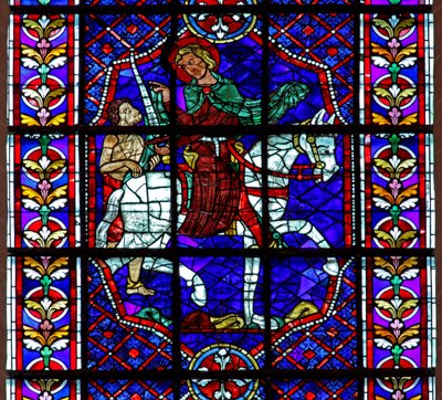 Szent Márton – felosztja köpenyét (w109) alkotó: French School