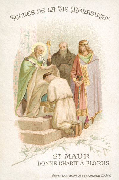 Szent Maurus megszokta Florust (chromolitho) alkotó: French School