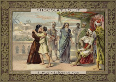 St. Paulinus, Nola püspöke alkotó: French School
