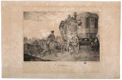 Stagecoach, 1823 alkotó: French School
