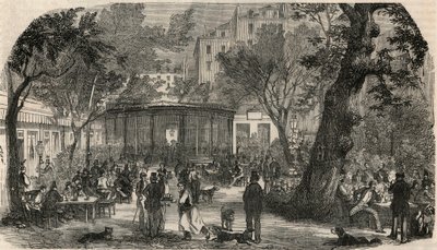 Cheval Blanc bélyegzője Párizsban a 19. században – Edmond Texier „Tableau-de-Paris” metszete 1852 alkotó: French School