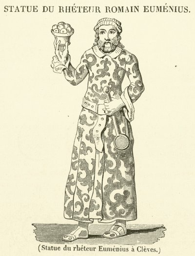 Eumenius rheteur szobra Clevesben (metszet) alkotó: French School