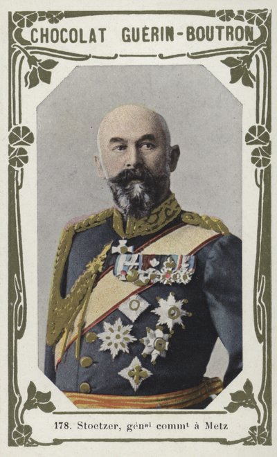 Stoetzer, a Metz tábornok parancsnoka (színes fotó) alkotó: French School