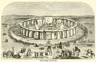 Stonehenge, restaurált (metszet) alkotó: French School