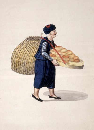 Utcai árus, oszmán időszak, 18. század harmadik negyede (wc papíron) alkotó: French School