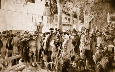 A háborús hírek tanulmányozása Nizzában: Kozmopolita tömeg a francia riviérán, 1914-1919 alkotó: French School