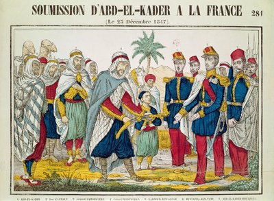 Abd el-Kader (1808-83) előterjesztése Henri d