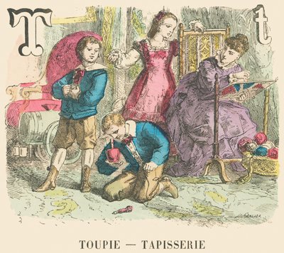 T: Felső — Gobelin alkotó: French School