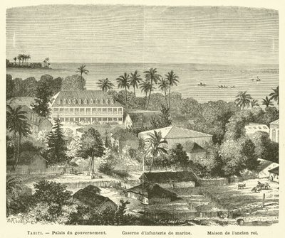 Tahiti (metszet) alkotó: French School
